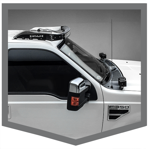 Ford Super Duty Front Roof LED Light Mounts