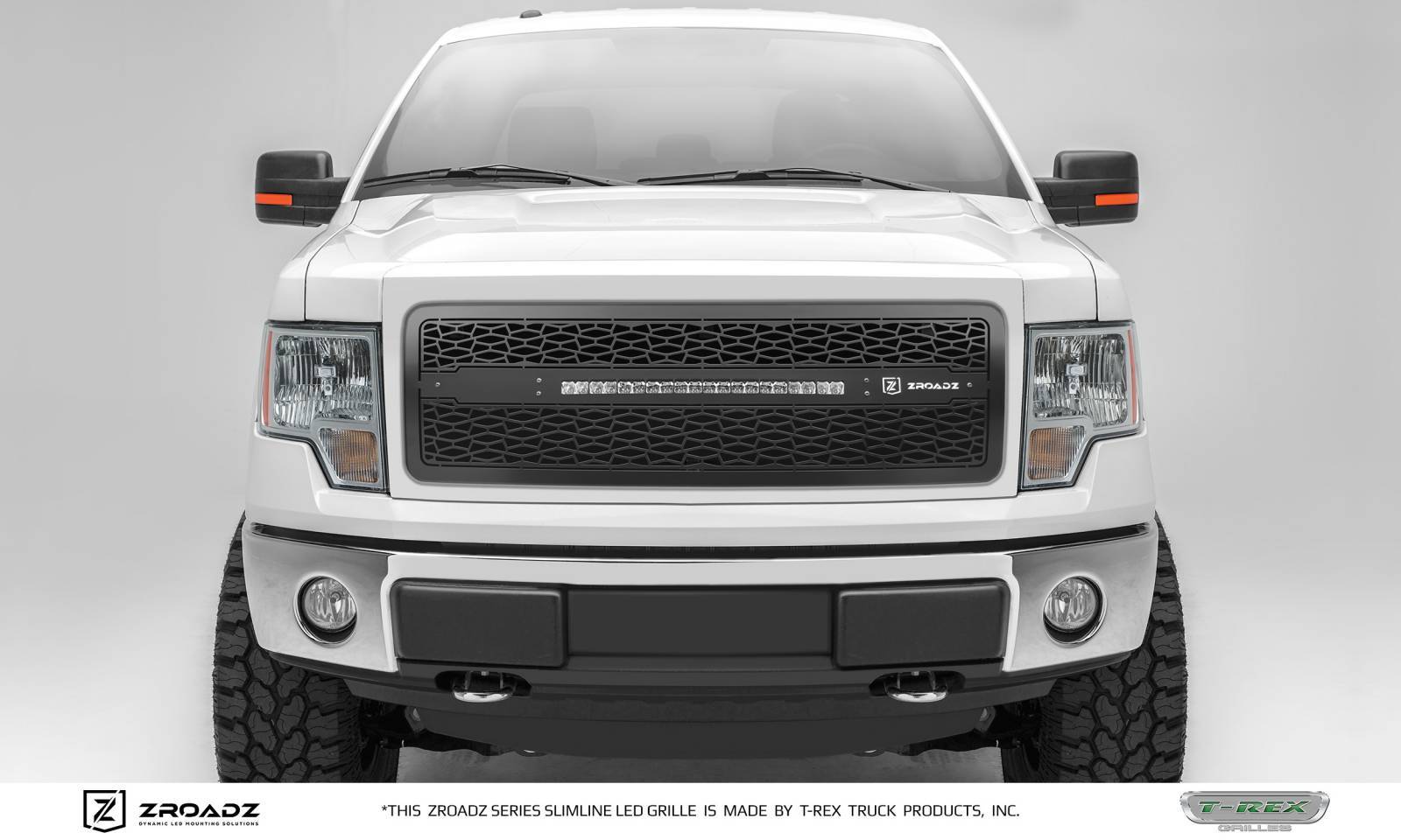 2013 2014 F 150 Zroadz Grille Black 1 Pc Insert Incl 1 20 Led Pn Z315721