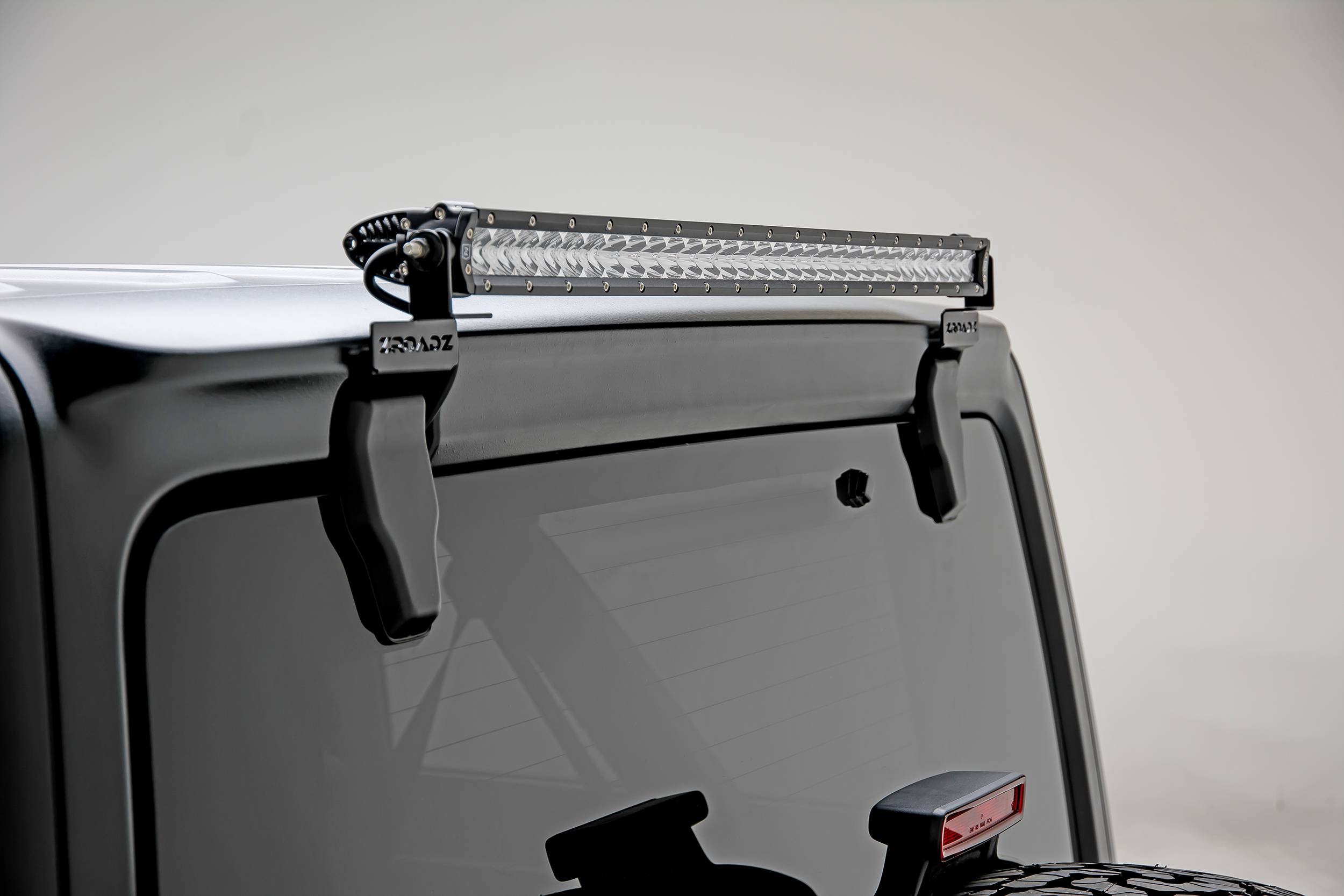 2019-2022 Jeep JL Rear Window LED Bracket to mount (1) 30 Inch Staight  Single Row LED Light Bar - Part # Z394931