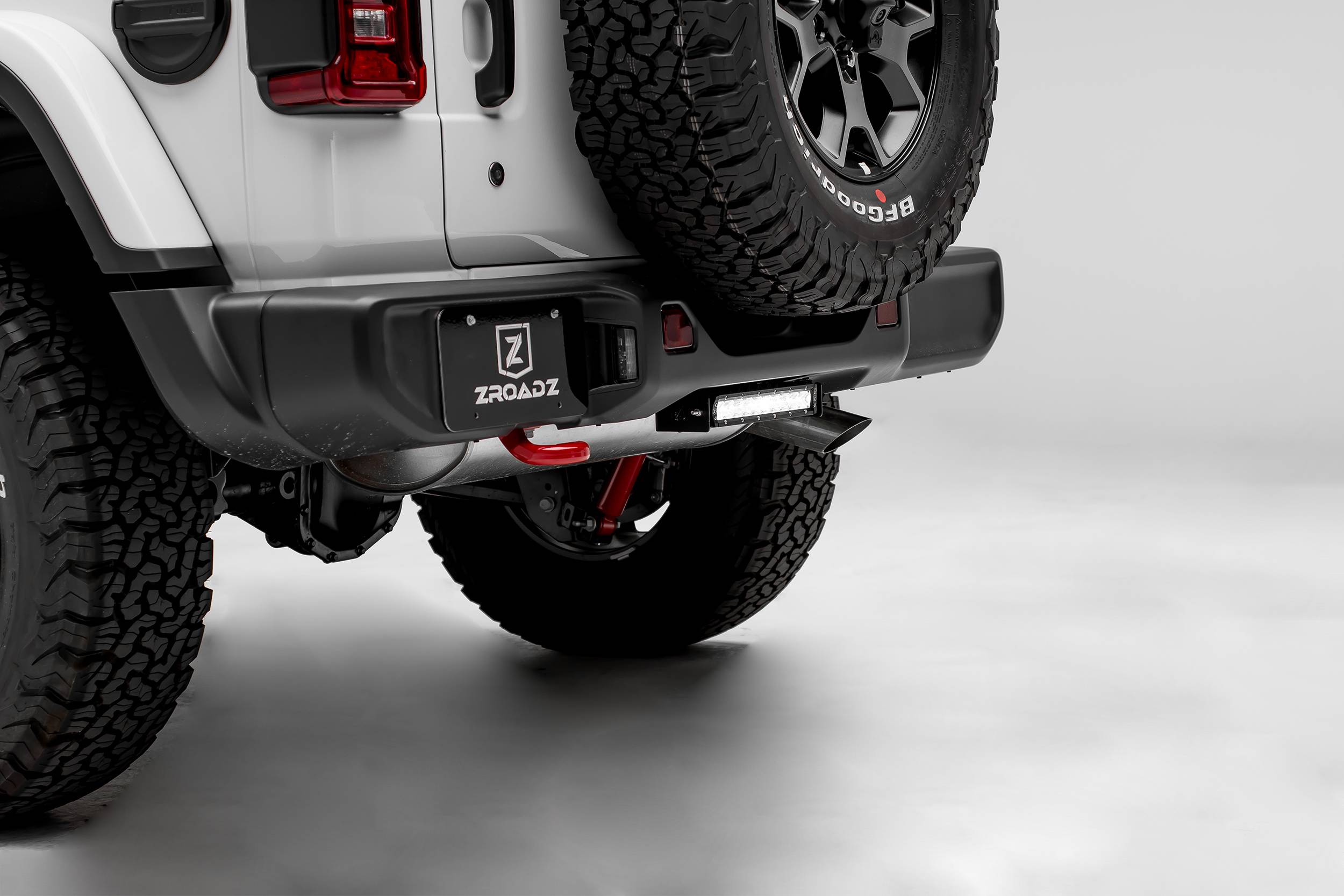 2019-2022 Jeep JL Rear Bumper LED Bracket to mount (1) 10 Inch Straight  Light Bar - Part # Z384931