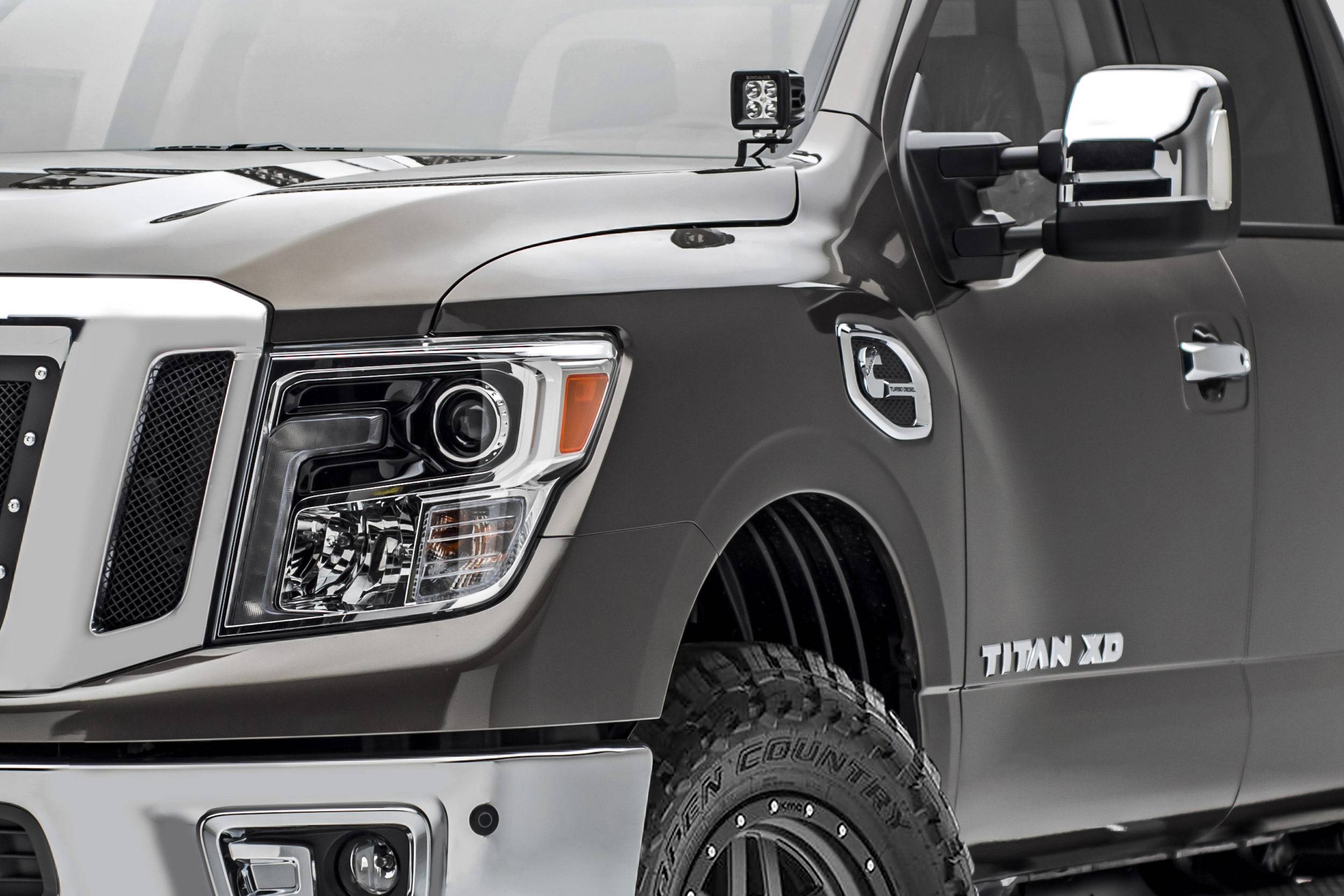 For Nissan Titan 2017-2019 Tow Hook Bezel Passenger Side Front...