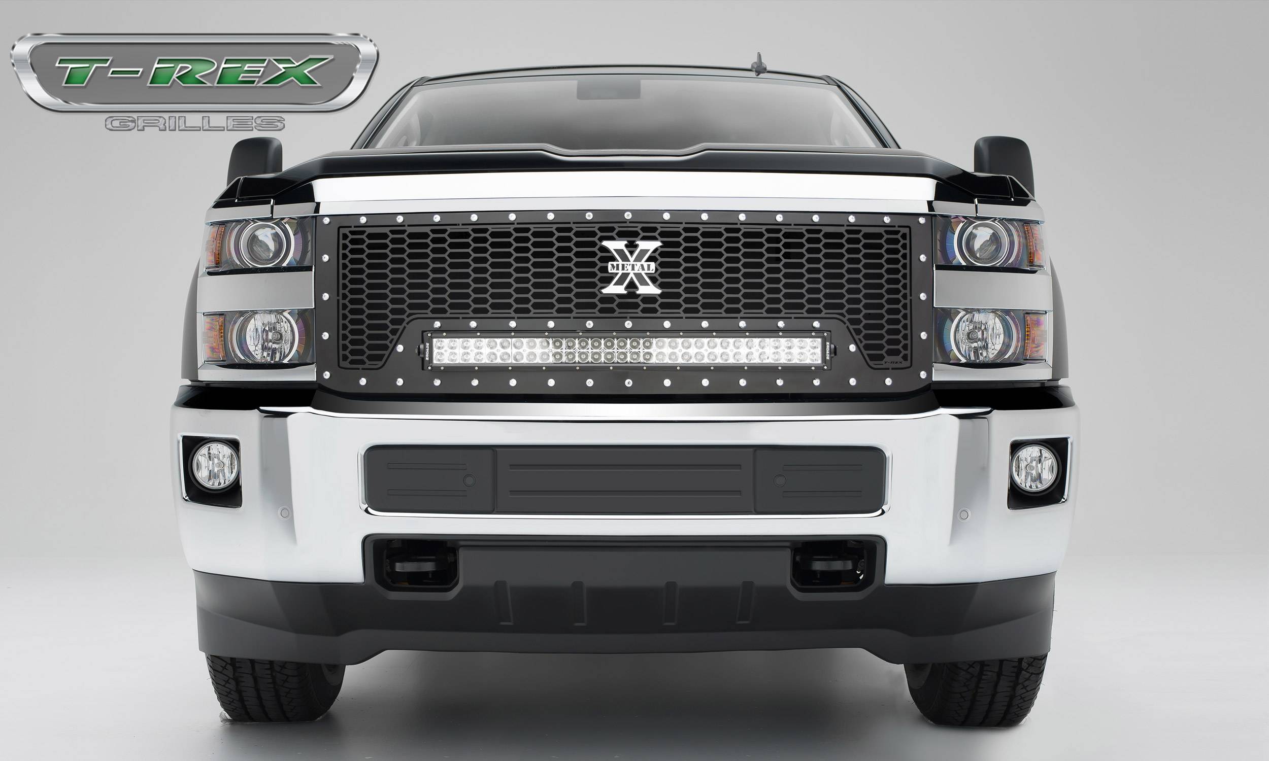 2015-2019 Chevrolet Silverado HD Laser Torch Grille, Black, 1 Pc ...