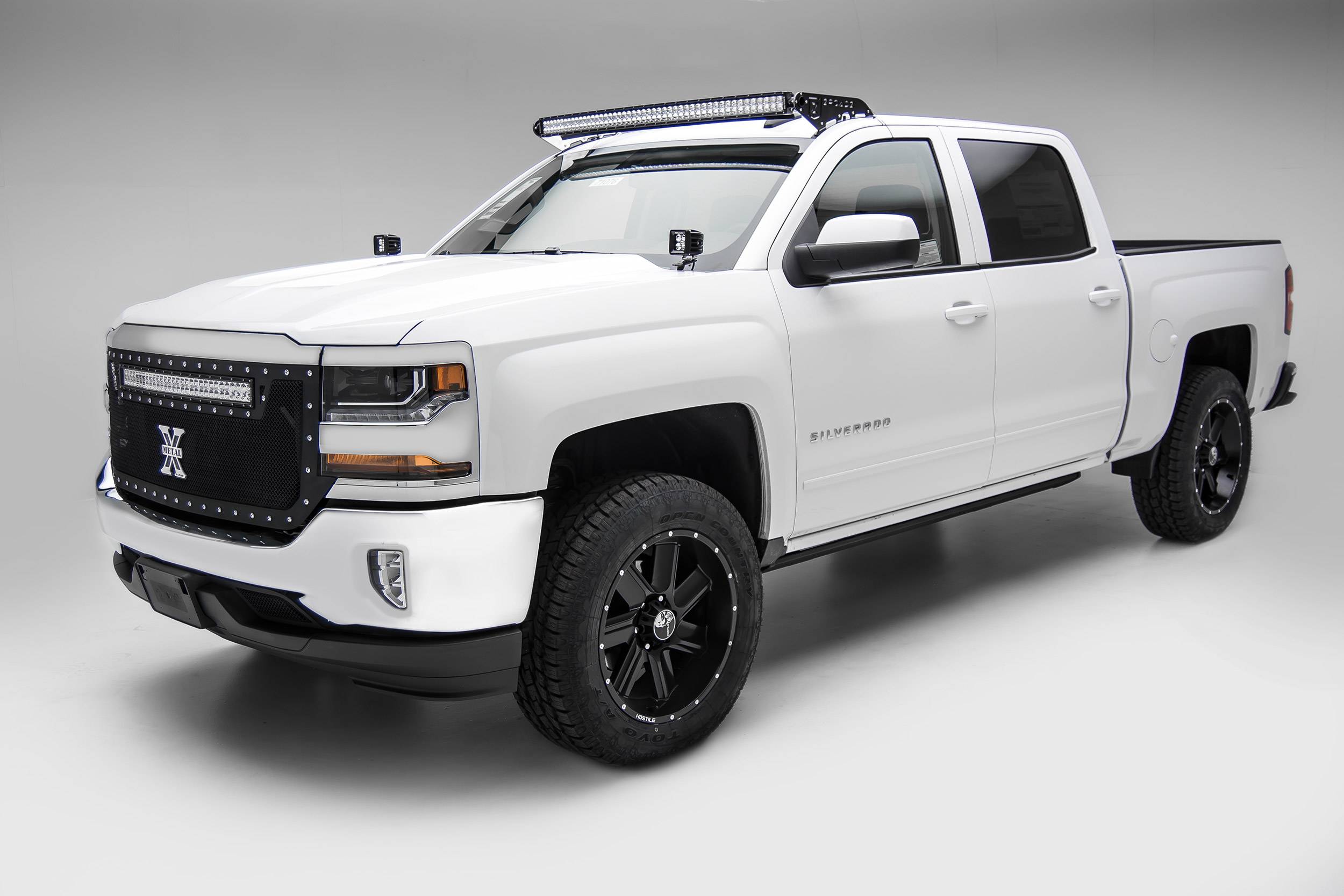 Silverado Sierra Front Roof LED Kit with 50 Inch LED Curved