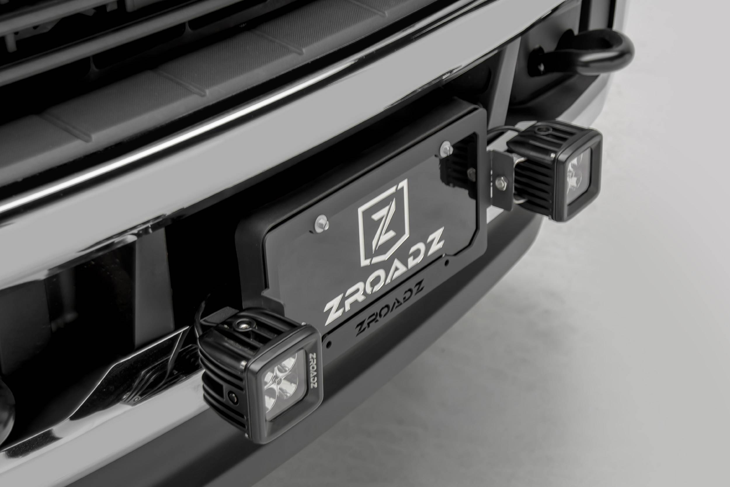 thumbnail image 2 of Zarate Steel Works Frenched License Plate Box With Free LED Light - Raw Steel 2 of 4