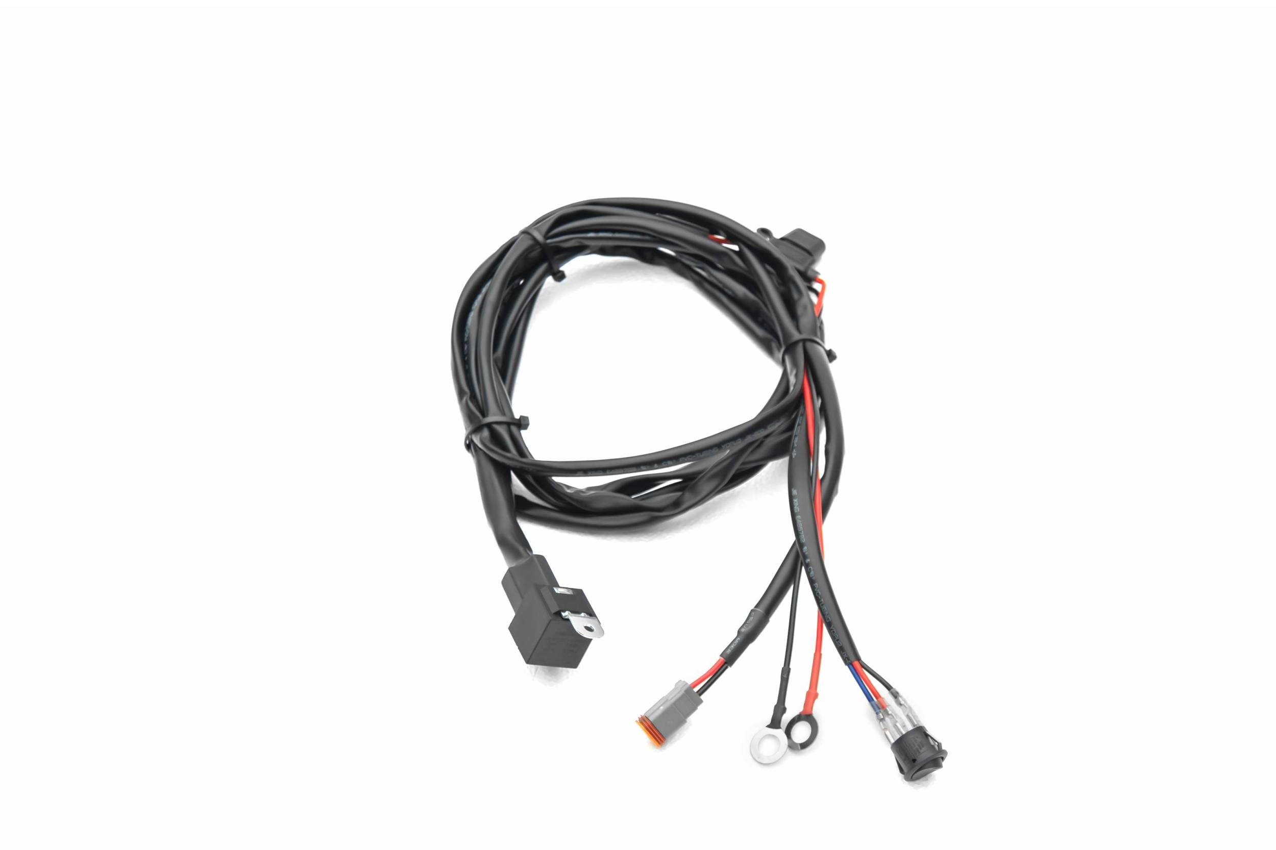 Universal 9 FT DT Series Wiring Harness To Connect 1 LED Light Bar 200 