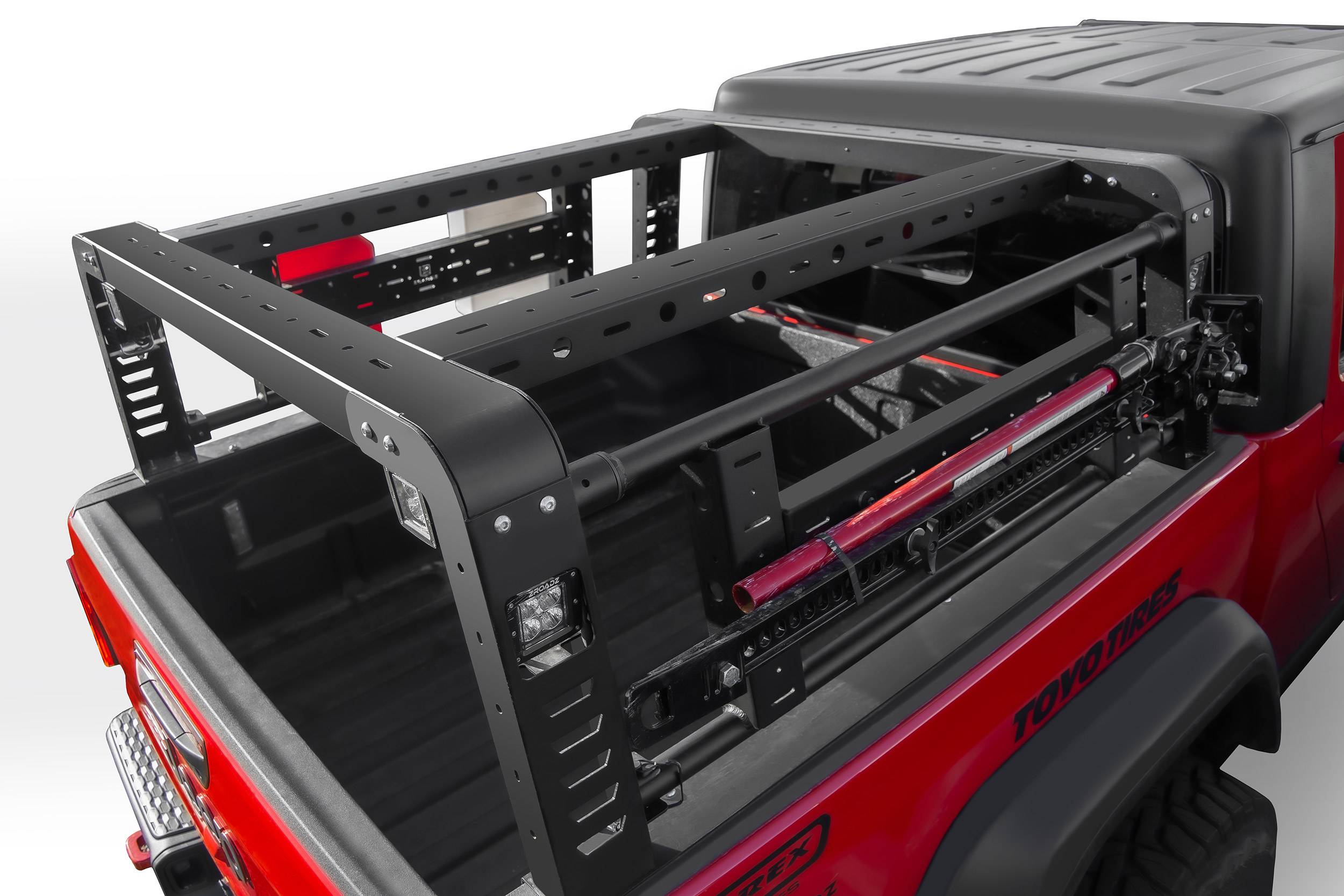 2019-2021 Jeep Gladiator Access Overland Rack With Two Lifting Side