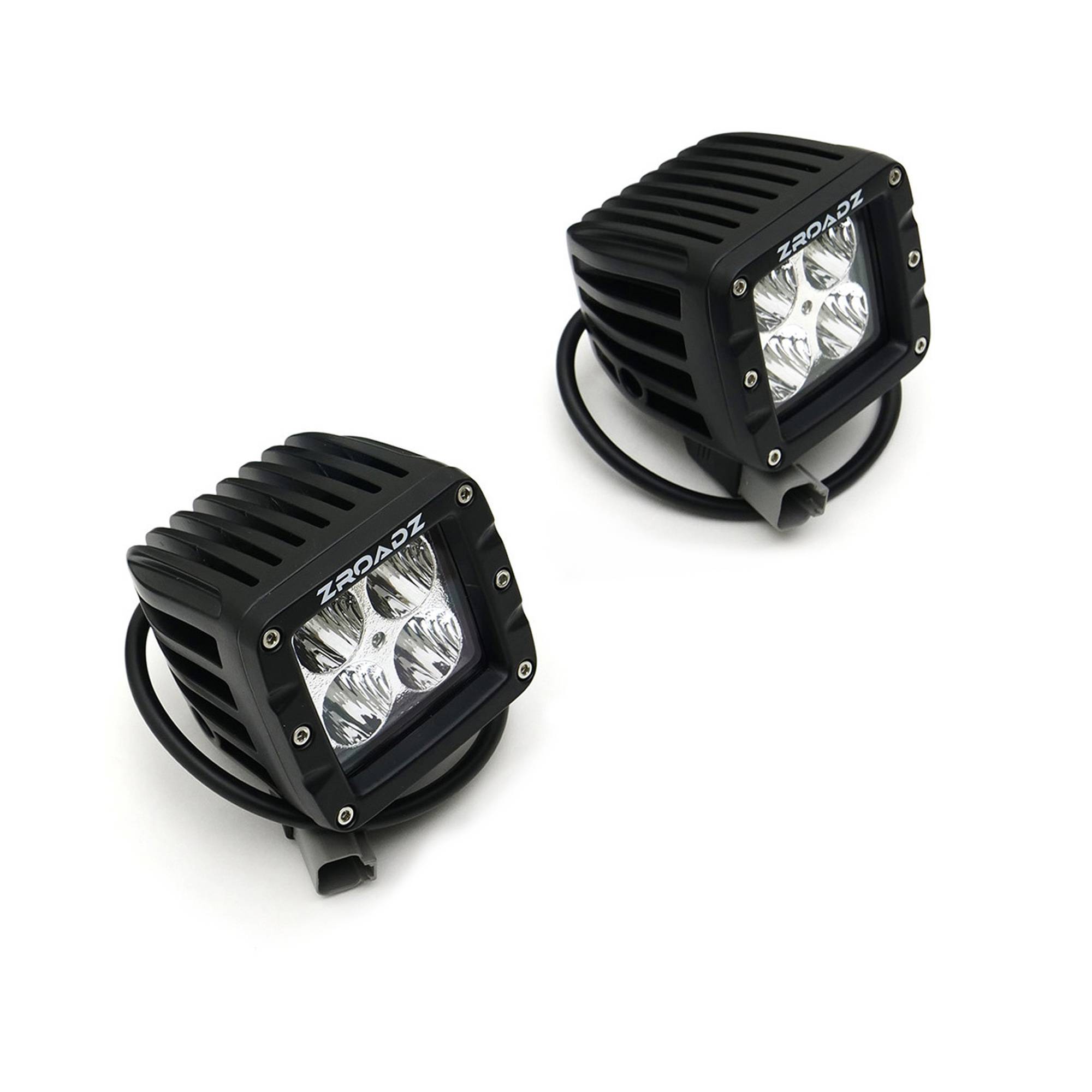 Universal Hitch Step LED Kit with (2) 3 Inch LED Pod Lights - PN  #Z390010-KIT