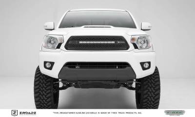 T-REX GRILLES - 2012-2015 Toyota Tacoma ZROADZ Grille, Black, 1 Pc, Insert with (1) 20" LED - Part # Z319381
