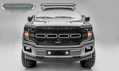T-REX GRILLES - 2018-2020 F-150 Revolver Grille, Black, 1 Pc, Replacement Fits Vehicles with Camera - Part # 6515781