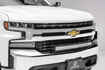 ZROADZ OFF ROAD PRODUCTS - 2019-2022 Chevrolet Silverado 1500 Front Bumper Top LED Bracket to mount 30 Inch Curved LED Light Bar - PN #Z322282