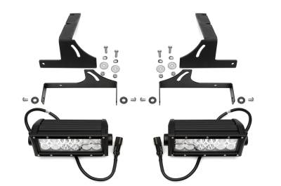 ZROADZ OFF ROAD PRODUCTS - 2015-2019 Silverado/Sierra 2500/3500HD Gas Models ONLY, Rear Bumper LED Kit  Incl. (2) 6-Inch LED Straight Double Row Light Bars - Part # Z381221-KIT
