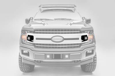 ZROADZ OFF ROAD PRODUCTS - 2018-2020 Ford F-150 XLT, Sport, Super Crew OEM Grille LED Kit with (2) 3 Inch LED Pod Lights - PN# Z415751-KIT