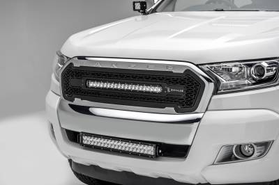 ZROADZ OFF ROAD PRODUCTS - 2015-2018 Ford Ranger T6 Front Bumper Center LED Bracket to mount 20 Inch LED Light Bar - PN #Z325761