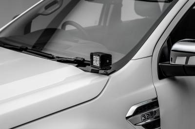 Ford Hood Hinge LED Bracket to mount (2) 3 Inch LED Pod Lights - PN #Z365601