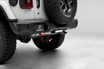 ZROADZ OFF ROAD PRODUCTS - 2019-2022 Jeep JL Rear Bumper LED Bracket to mount (1) 10 Inch Straight Light Bar - Part # Z384931