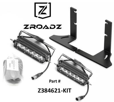 ZROADZ OFF ROAD PRODUCTS - 09-19 Ram1500 / 09-24 Ram 2500/3500 Rear Bumper LED Mounting Kit, Includes (2) 6 Inch Straight Single Row LED Light Bar and Universal Harness - Part # Z384621-KIT