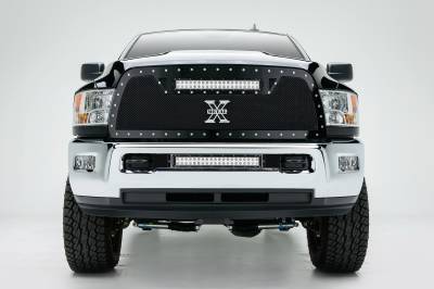 ZROADZ OFF ROAD PRODUCTS - 2010-2019 Ram 2500, 3500 Front Bumper Center LED Kit with (1) 20 Inch LED Straight Double Row Light Bar - PN #Z324521-KIT