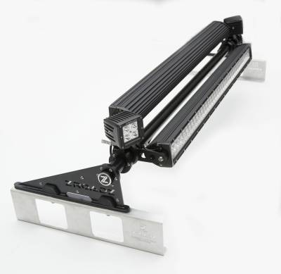 ZROADZ OFF ROAD PRODUCTS - Universal Modular Rack LED Kit with (2) 30 Inch LED Straight Double Row Light Bars, (2) 3 Inch LED Pod Lights - PN #Z350040-KIT-A