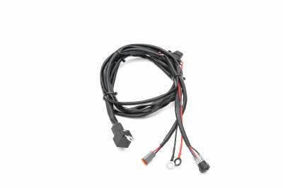 ZROADZ OFF ROAD PRODUCTS - Universal 9 FT DT Series Wiring Harness to connect 1  LED Light Bar, 200 Watt or below - PN #Z390020S-A