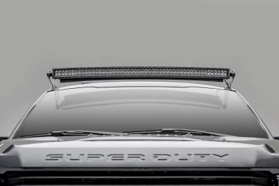 ZROADZ OFF ROAD PRODUCTS - 2017-2022 Ford Super Duty Front Roof LED Bracket to mount (1) 52 Inch Straight LED Light Bar - PN #Z335171