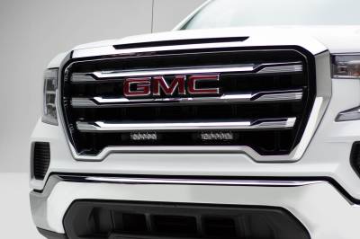 ZROADZ OFF ROAD PRODUCTS - 2019-2022 GMC Sierra 1500 OEM Grille LED Kit with (2) 6 Inch LED Straight Single Row Slim Light Bars - PN #Z412281-KIT