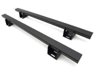 ZROADZ OFF ROAD PRODUCTS - 2016-2022 Toyota Tacoma Access Overland Rack Crossbars, Black, Mild Steel, Bolt-On, 2 Pc Set with Hardware - Part # Z839011