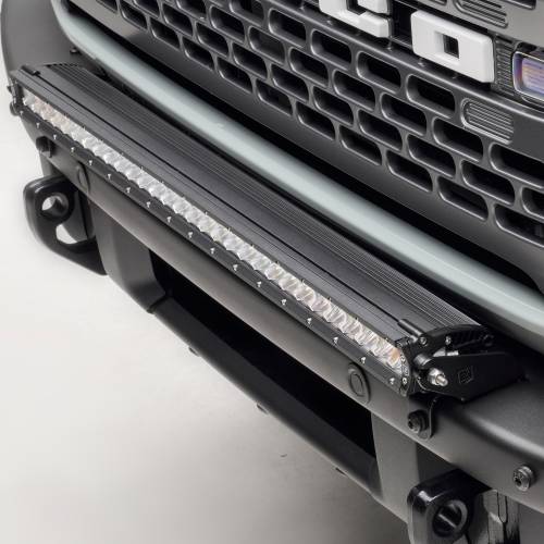 ZROADZ OFF ROAD PRODUCTS - 2021-2024 Ford Bronco Front Bumper Top LED KIT, Includes (1) 30-inch ZROADZ LED Straight Single Row Light Bar - Part # Z325421-KIT   