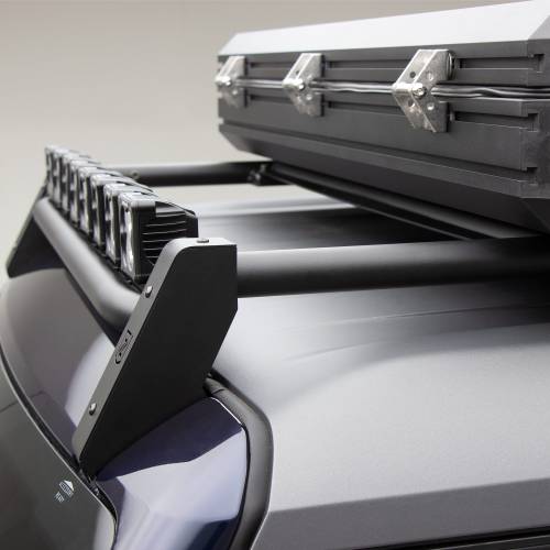 ZROADZ OFF ROAD PRODUCTS - 2021-2025 Ford Bronco Roof Rack with (8) 3 Inch LED Pods and (1) 30 Inch Single Row Slim Light Bar - PN #Z845421