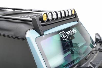 ZROADZ OFF ROAD PRODUCTS - 2021-2025 Ford Bronco ZROADZ Soft Top Roof Rack Wind Diffuser – Part # Z845001