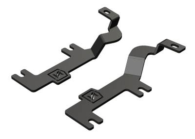 ZROADZ OFF ROAD PRODUCTS - 2020-2023 Chevrolet Silverado 2500/3500HD Ditch Light Mounting Brackets ONLY, used to mount (2) 3-Inch Light Pods - Part # Z361231