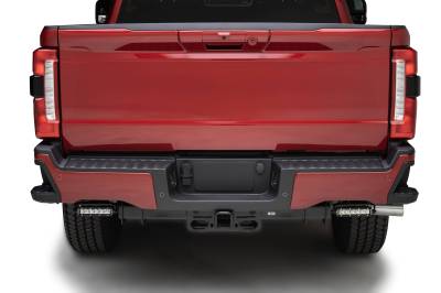 ZROADZ OFF ROAD PRODUCTS - 2023-2025 Ford Superduty, F250/F350/F450 Rear Bumper Mounting Bracket Kit, Includes (2) ZROADZ 6-Inch Single Row LED Light Bars and Universal Harness - Part # Z385981-KIT