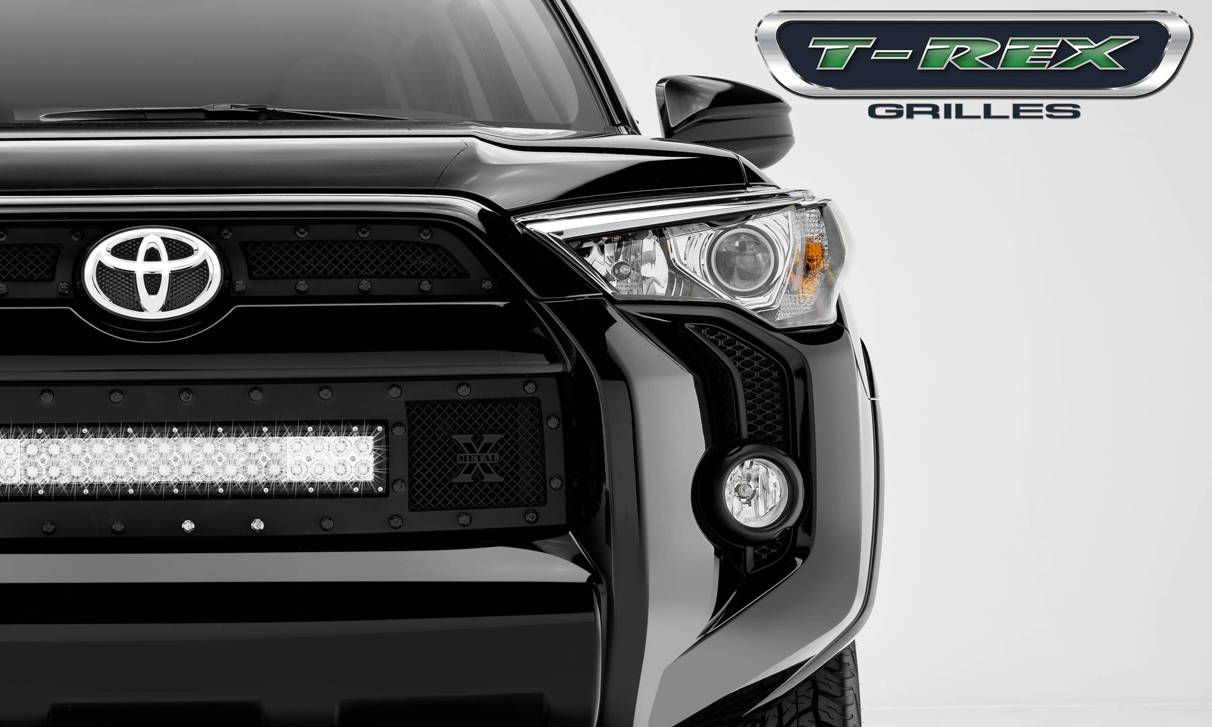 Stunning Front Bumper Grille And Fog Light Set For 2014-2019 Toyota 4Runner SR5/TRD – 6-Piece, Black, Direct Fit