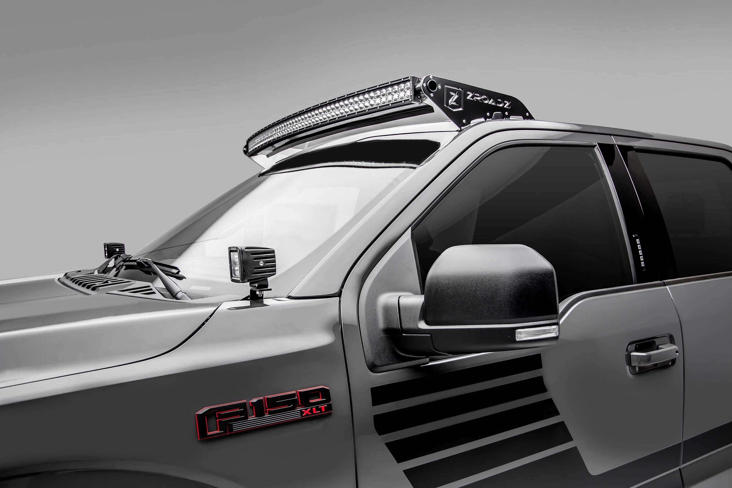 2018-2023 Ford F-150 Hood Hinge LED Bracket to mount (2) 3 Inch