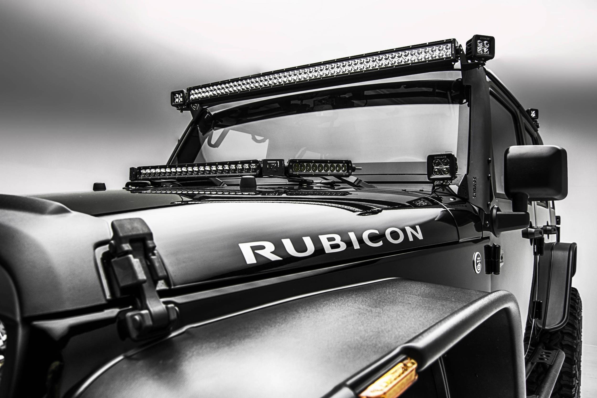 ZRoadz Jeep Gladiator 3-Inch LED Light Cubes With A-Pillar