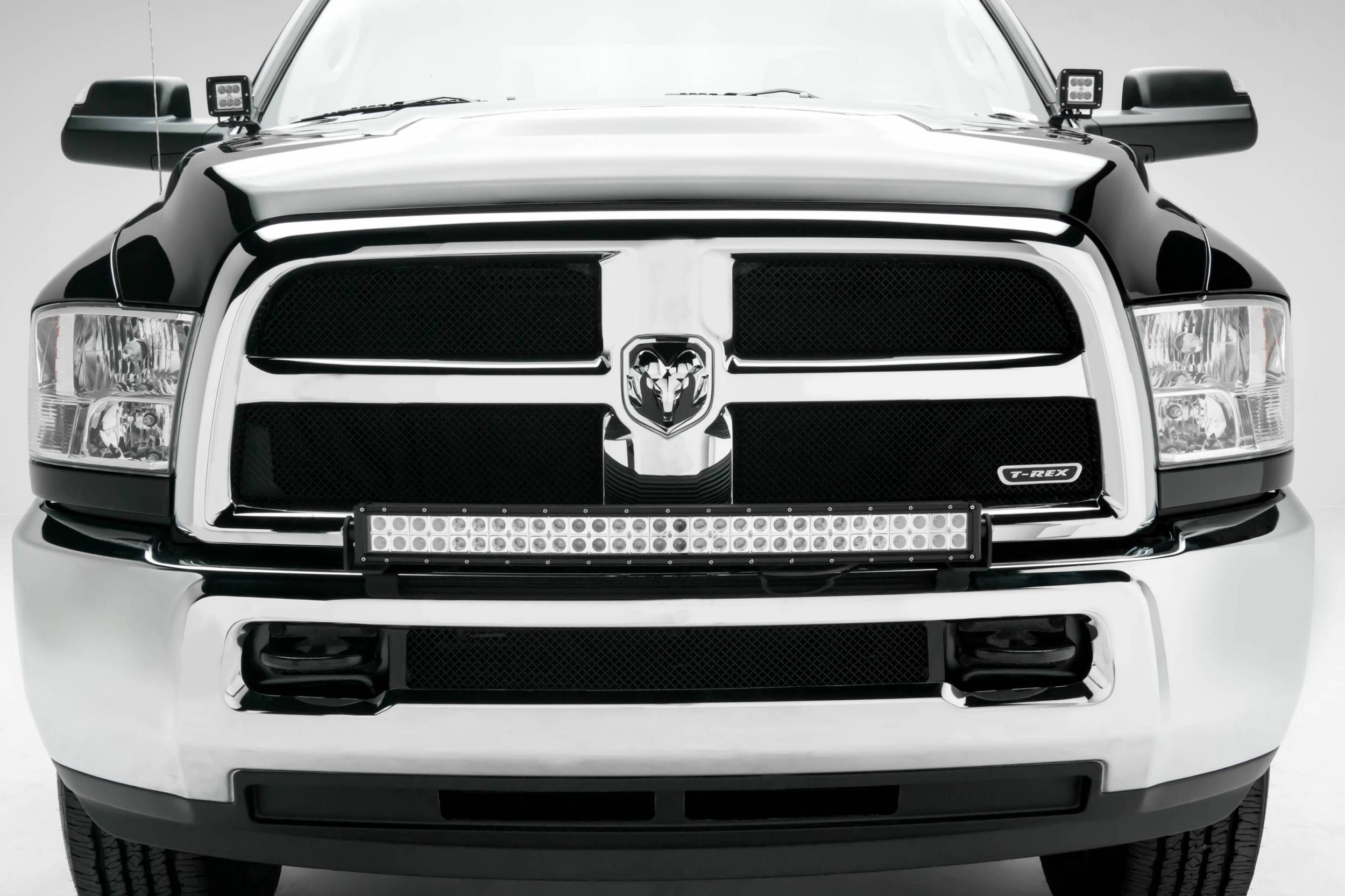ZROADZ OFF ROAD PRODUCTS - 2010-2018 Ram 2500, 3500 Front Bumper Top LED Bracket to mount (1) 30 Inch LED Light Bar - Part # Z324522