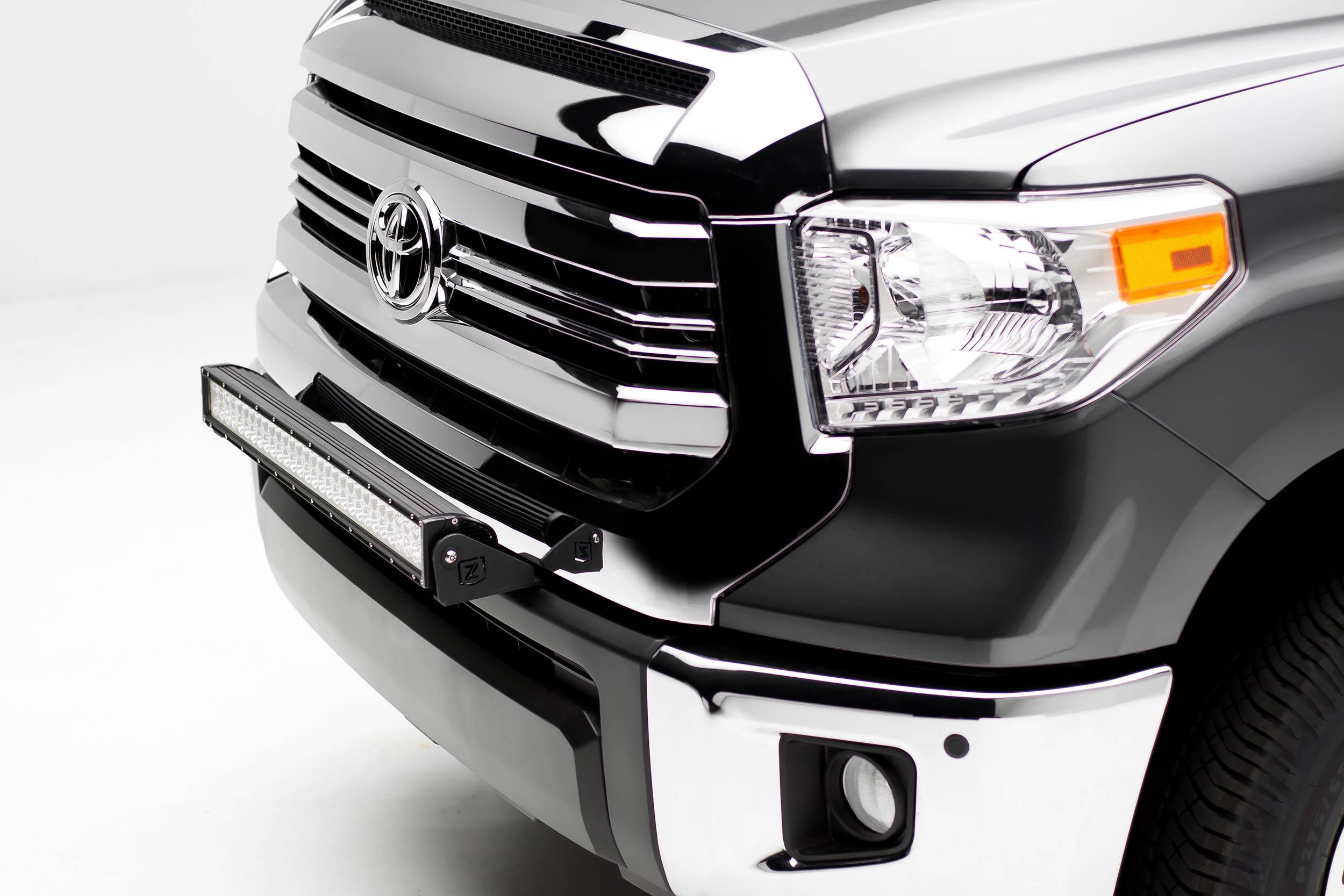 ZROADZ OFF ROAD PRODUCTS - 2014-2021 Toyota Tundra Front Bumper Top LED Bracket to mount 30 Inch LED Light Bar - PN #Z329641