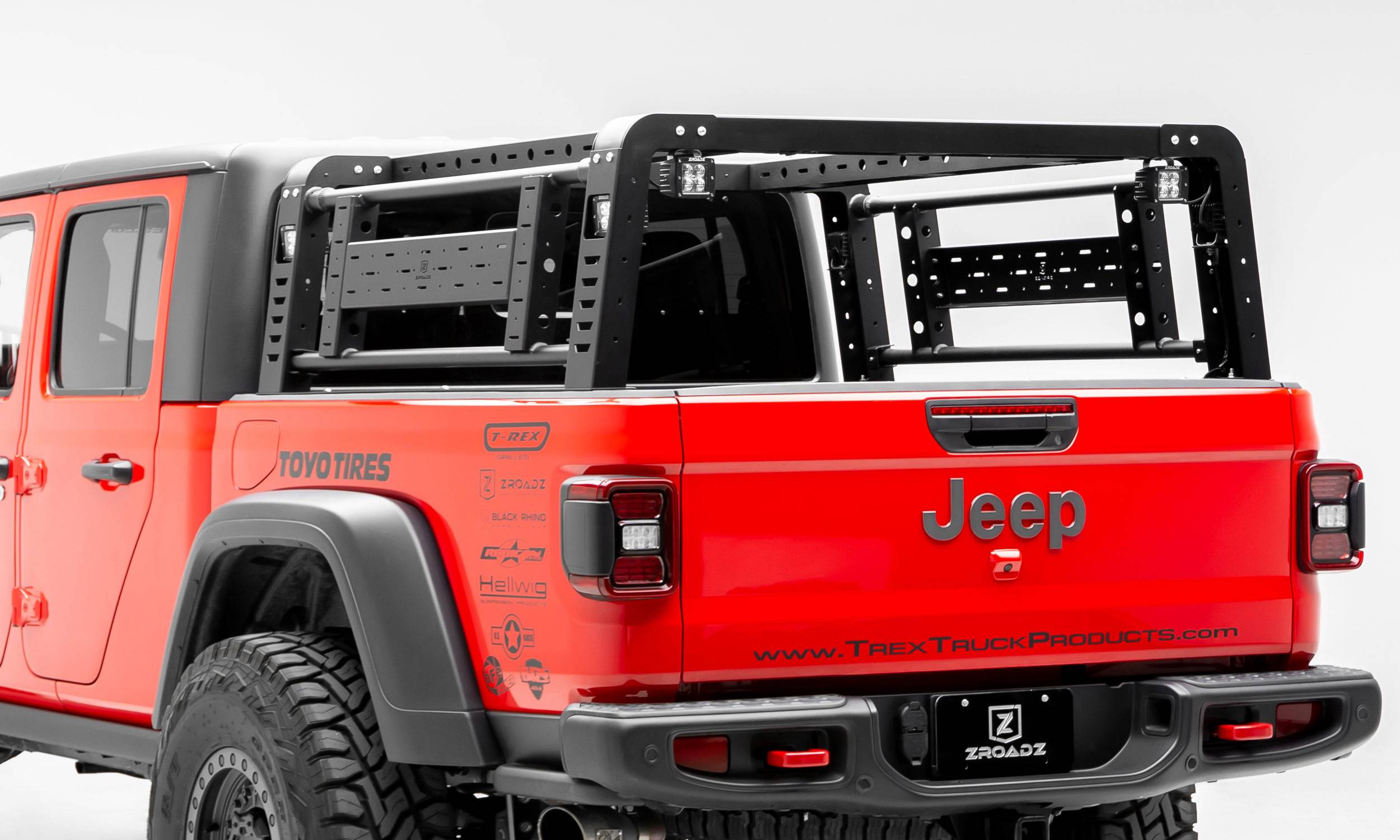2019-2025 Jeep Gladiator ACCESS Overland Rack With 2 Lifting