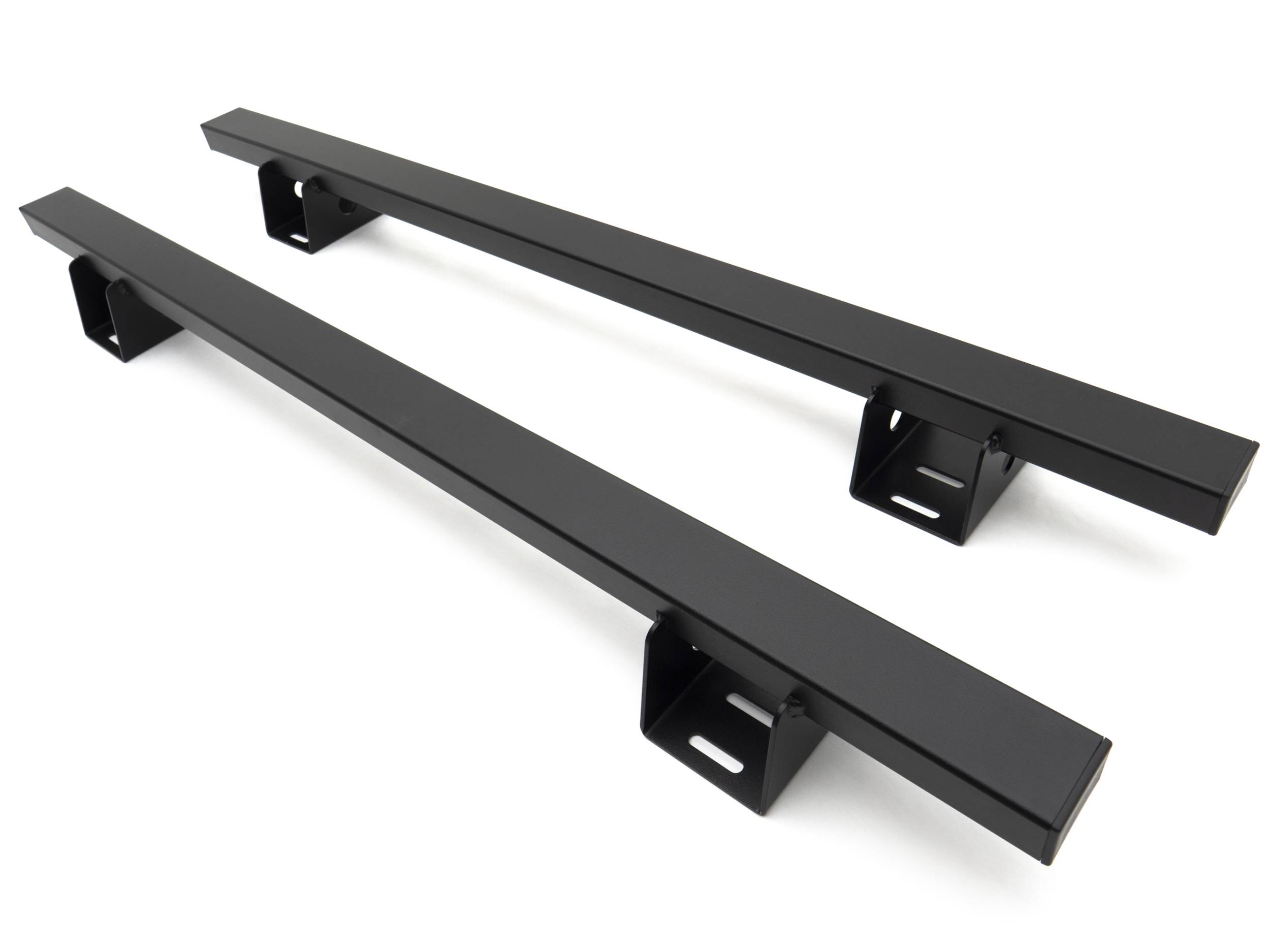 ZROADZ OFF ROAD PRODUCTS - 2019-2024 Jeep Gladiator Access Overland Rack Crossbars, Black, Mild Steel, Bolt-On, 2 Pc Set with Hardware - PN #Z834011