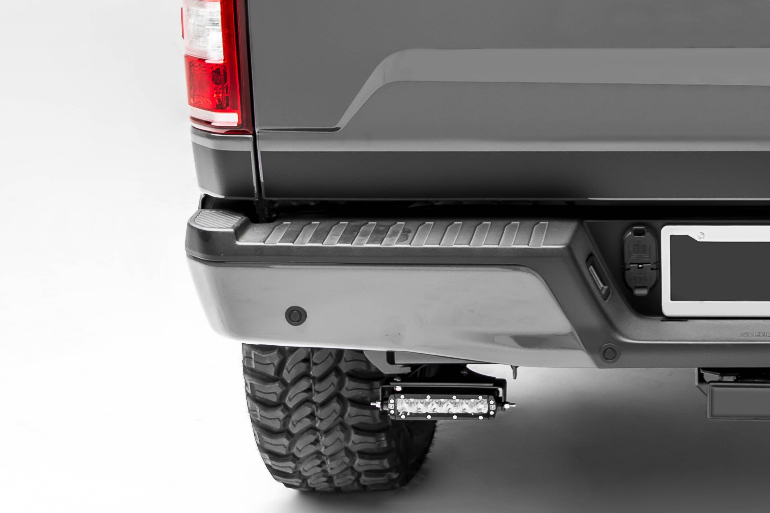 ZROADZ OFF ROAD PRODUCTS - 2018-2021 Ford Rear Bumper LED Kit with (2) 6 Inch LED Straight Single Row Slim Light Bars - Part # Z385662-KIT