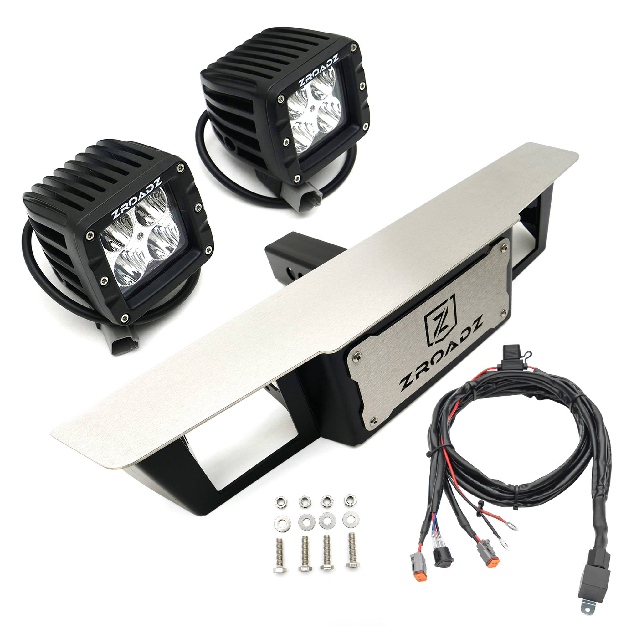 Universal Hitch Step LED Kit with (2) 3 Inch LED Pod Lights - PN 