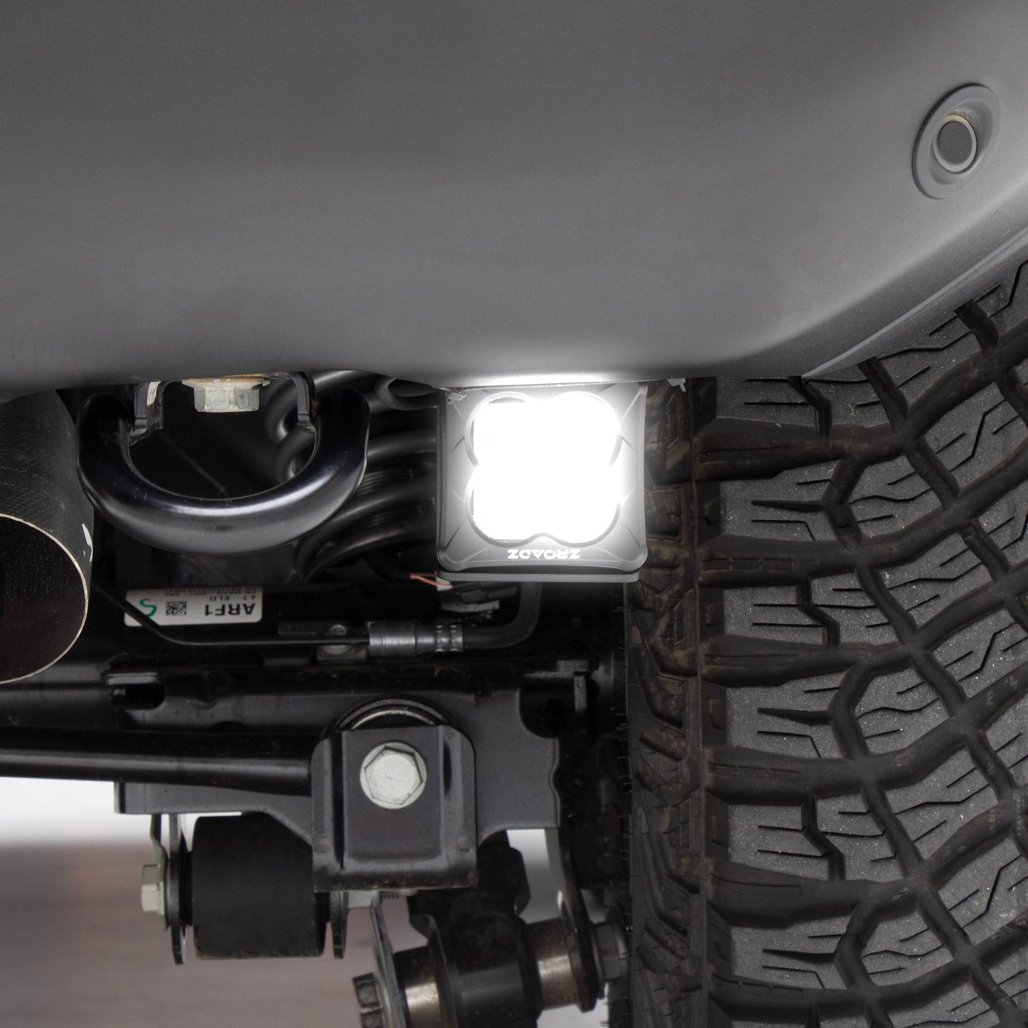 ZROADZ OFF ROAD PRODUCTS - 2021-2022 Ford Bronco Rear Bumper LED KIT, Includes (2) 3 inch ZROADZ White LED Pod Lights - Part # Z385401-KIT