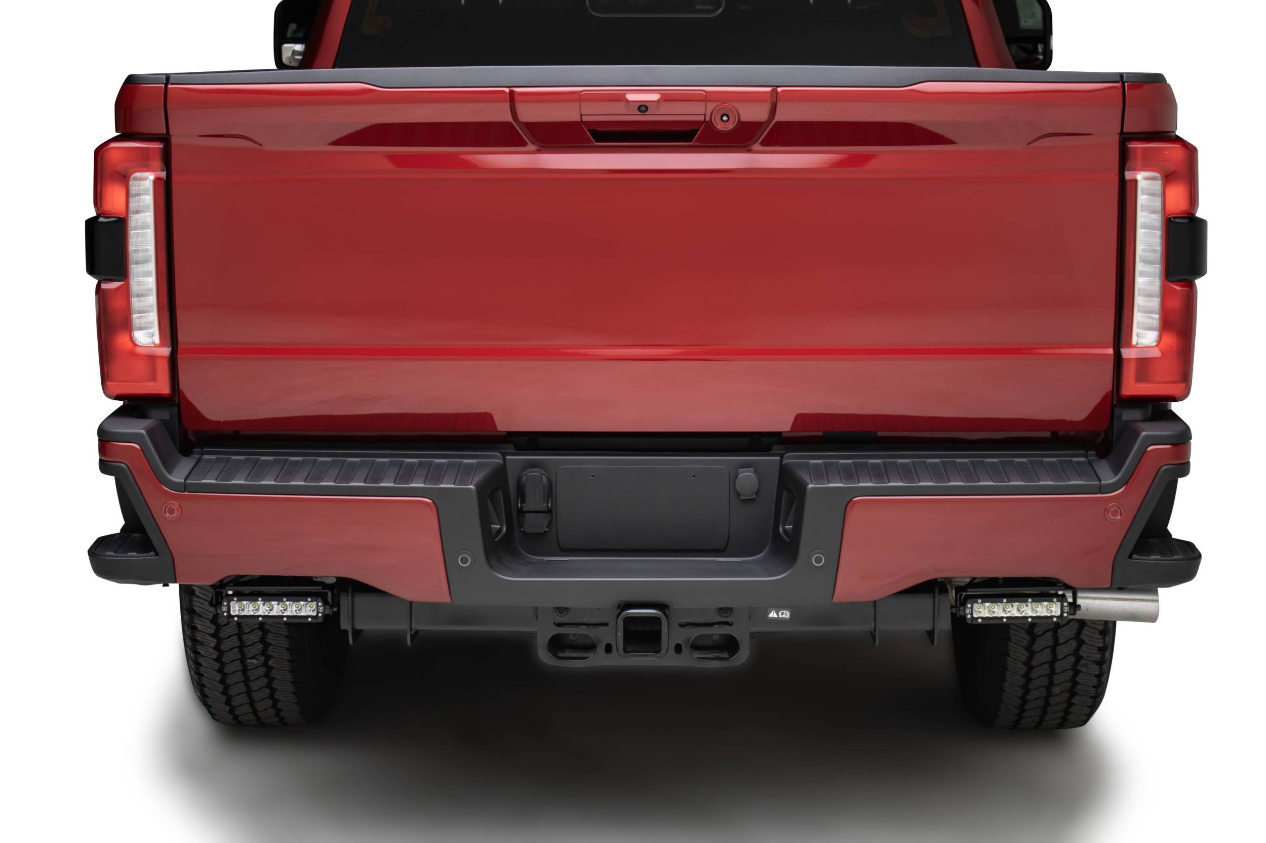 ZROADZ OFF ROAD PRODUCTS - 2023-2024 Ford Superduty, F250/F350/F450 Rear Bumper Mounting Bracket Kit, Includes (2) ZROADZ 6-Inch Single Row LED Light Bars and Universal Harness - Part # Z388597-KIT
