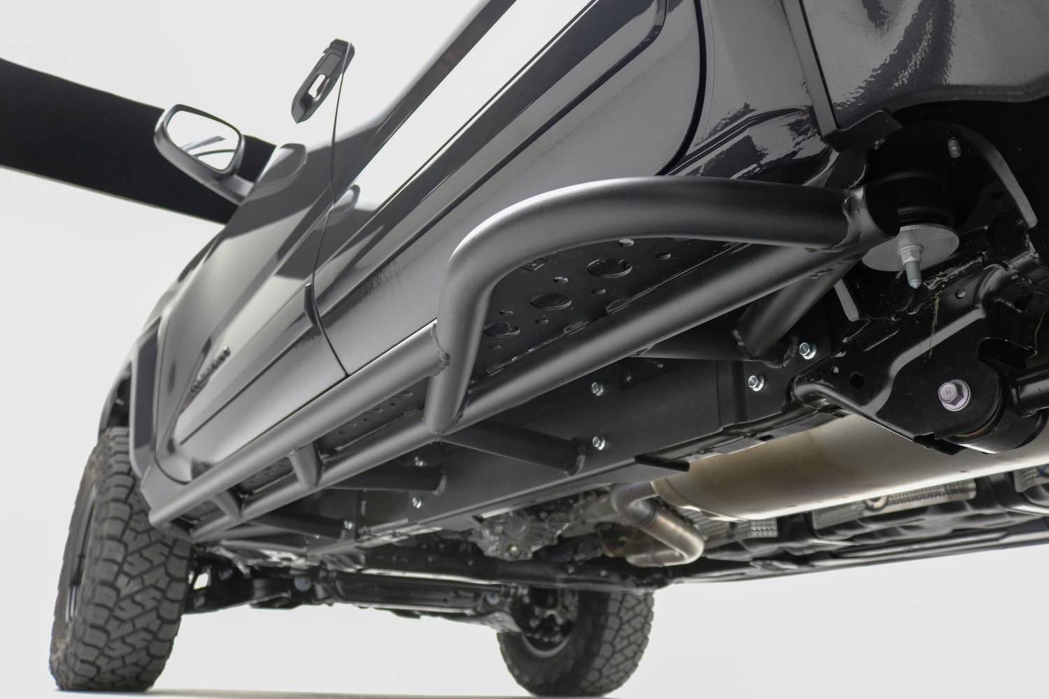 2024-2025 Toyota Tacoma Rock Sliders With Step Plates, TRAILX.R1