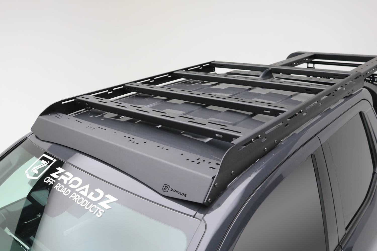 ZROADZ OFF ROAD PRODUCTS - 2024-2024 Toyota Tacoma Roof Rack With LED Diffuser, To Mount (1) 40-Inch ZROADZ Single Row LED or up to (6) 4 In. LED Pod Lights - Part # Z849451