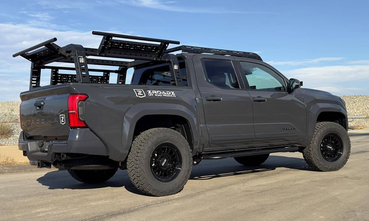 ZROADZ OFF ROAD PRODUCTS - 2016-2024 Toyota Tacoma ACCESS Overland Rack With 3 lifting ACCESS Gates - PN #Z839201