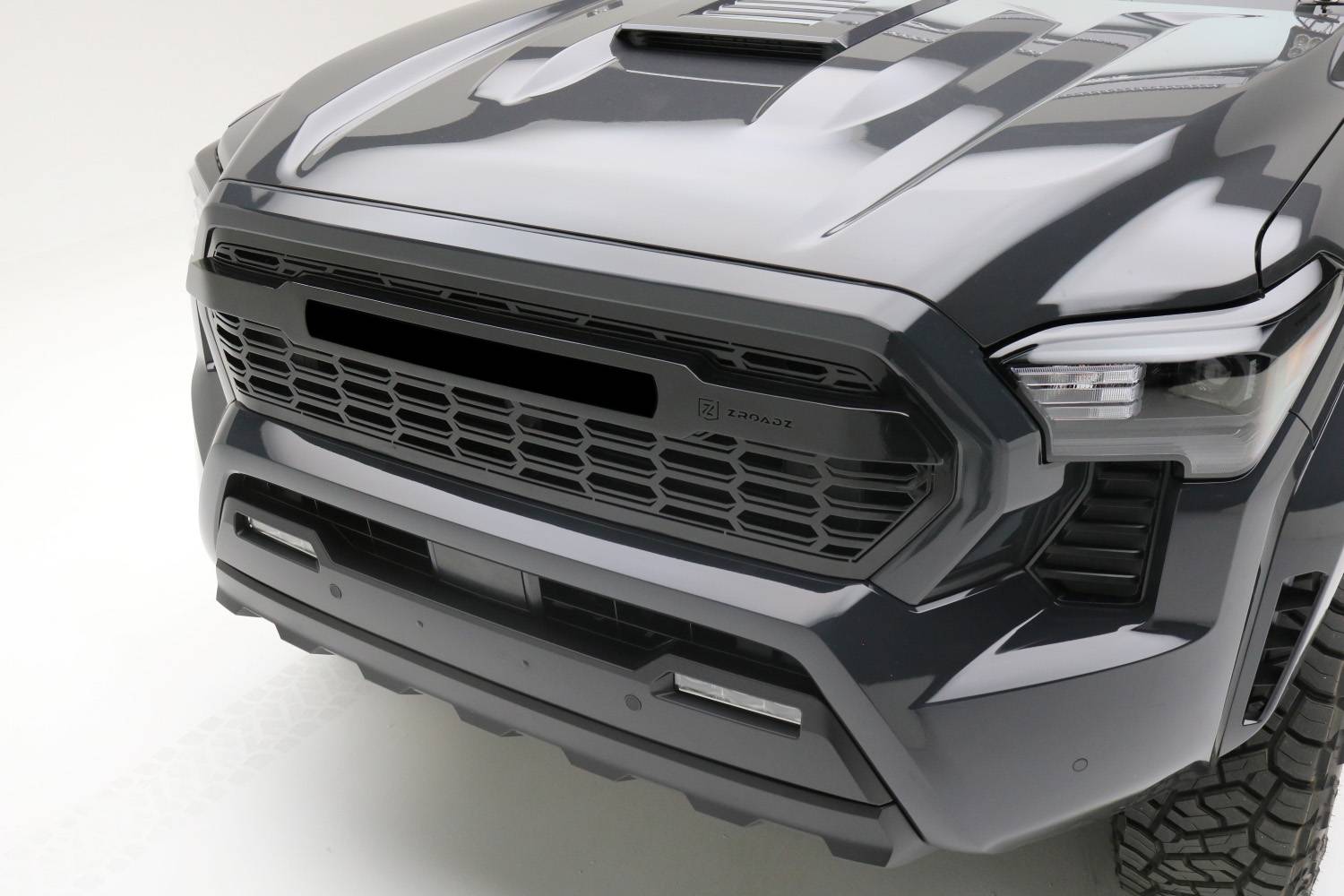 ZROADZ OFF ROAD PRODUCTS - 2024 Tacoma LED Grille With Out LED, Used to mount (1) Baja Designs® S8 Series 20-inch Driving/Combo LED Light Bar- Grille Part # Z319420