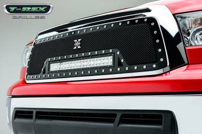 T-REX GRILLES - 2010-2013 Tundra Torch Grille, Black, 1 Pc, Insert, Chrome Studs with (1) 20" LED - Part # 6319631 - Image 3