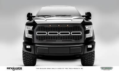 T-REX GRILLES - 2015-2017 F-150 Revolver Grille, Black, 1 Pc, Replacement Fits Vehicles with Camera - Part # 6515771 - Image 1