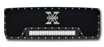 T-REX GRILLES - 2014-2015 Sierra 1500 Torch Grille, Black, 1 Pc, Insert, Chrome Studs with (1) 20" LED - Part # 6312081 - Image 2