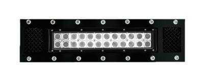 T-REX GRILLES - 2009-2014 Ford F-150 Torch Bumper Grille, Black, 1 Pc, Bolt-On, Chrome Studs with (1) 12" LED - Part # 6325681 - Image 2